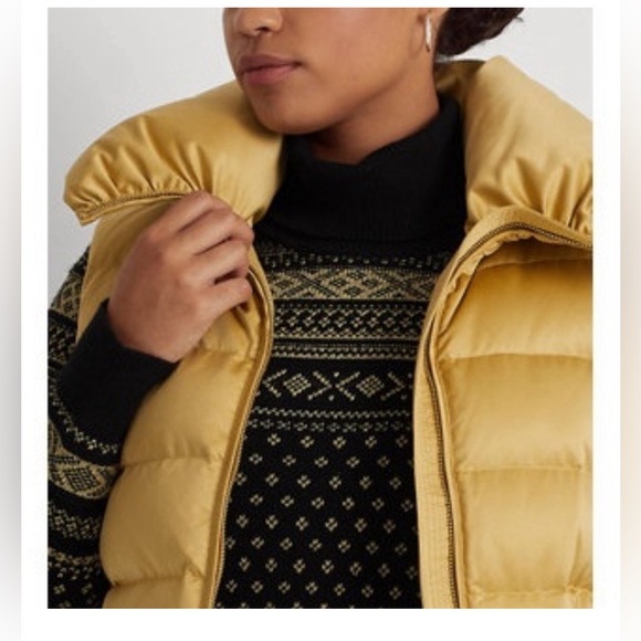 Lauren Ralph Lauren Satin Quilted Down Vest size XL - Picture 2 of 10